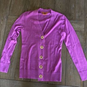Tory Burch Purple Cardigan
